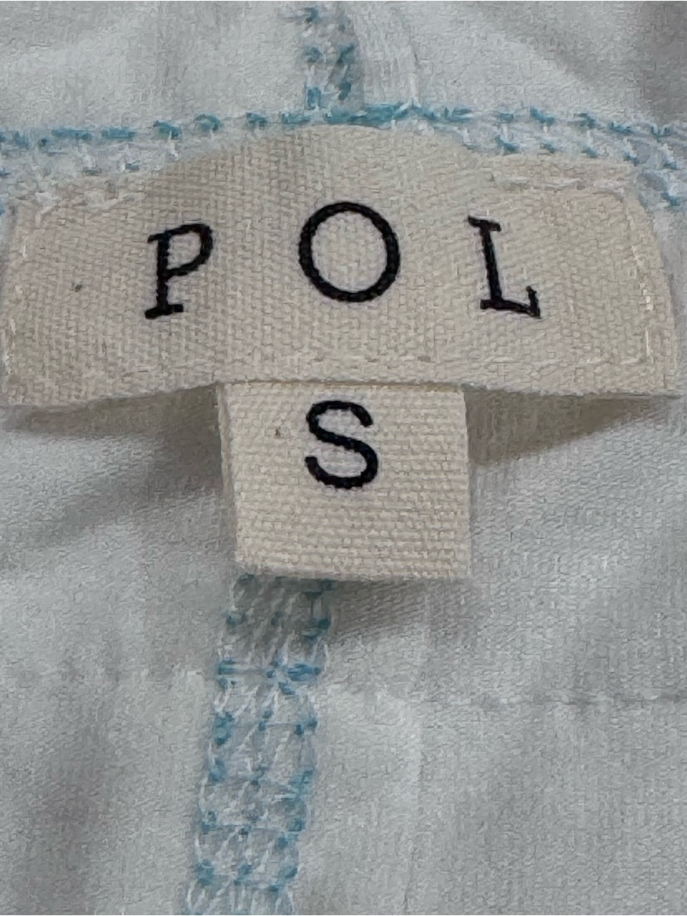 POL White Crochet Lace Aqua Stitch Boho Top Small - Picture 5 of 10